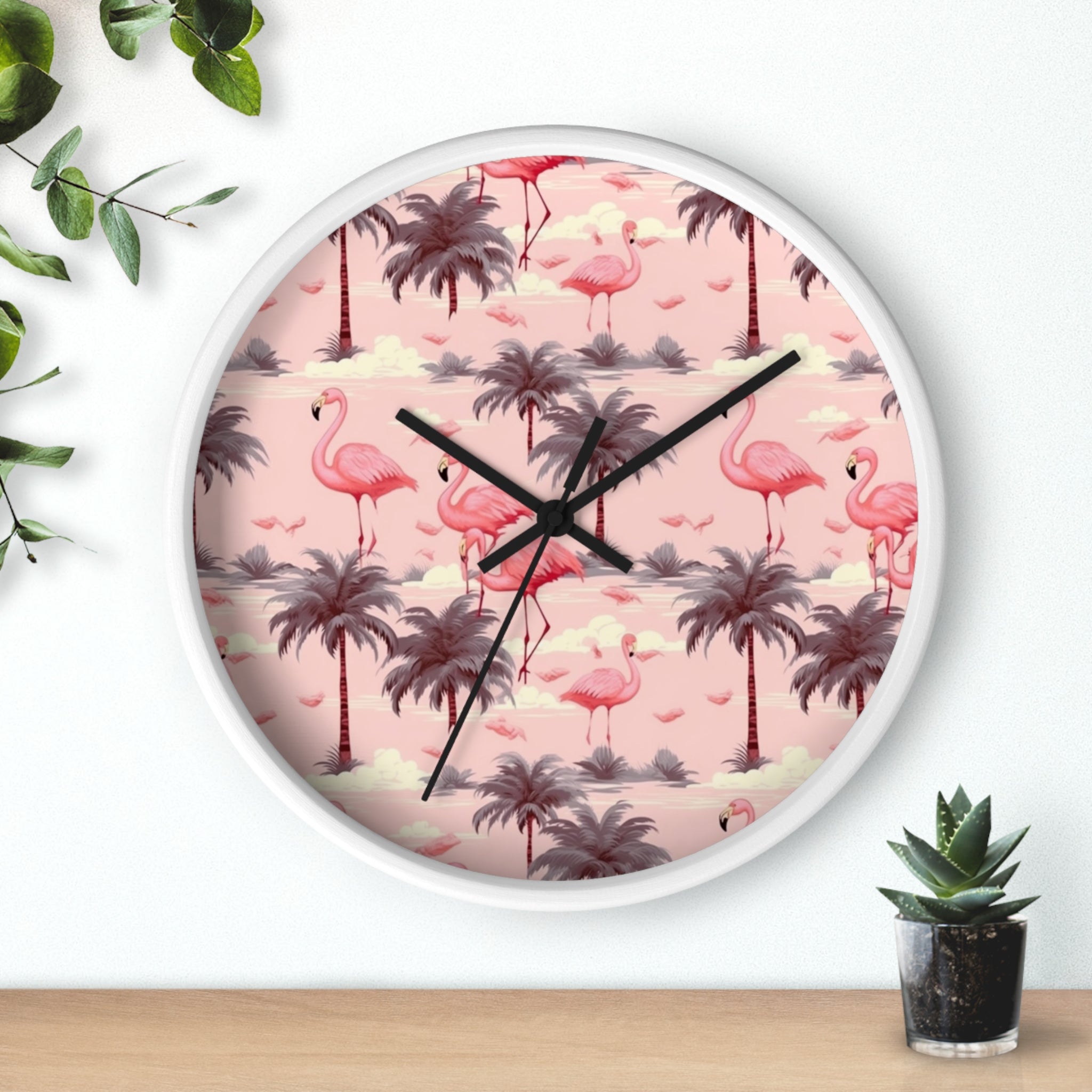 Flamingo- Wall Clock - Creations by Chris and Carlos