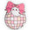 Ghostie Bow Shaped Pillow — Cute Pink Kawaii Decorative Cushion