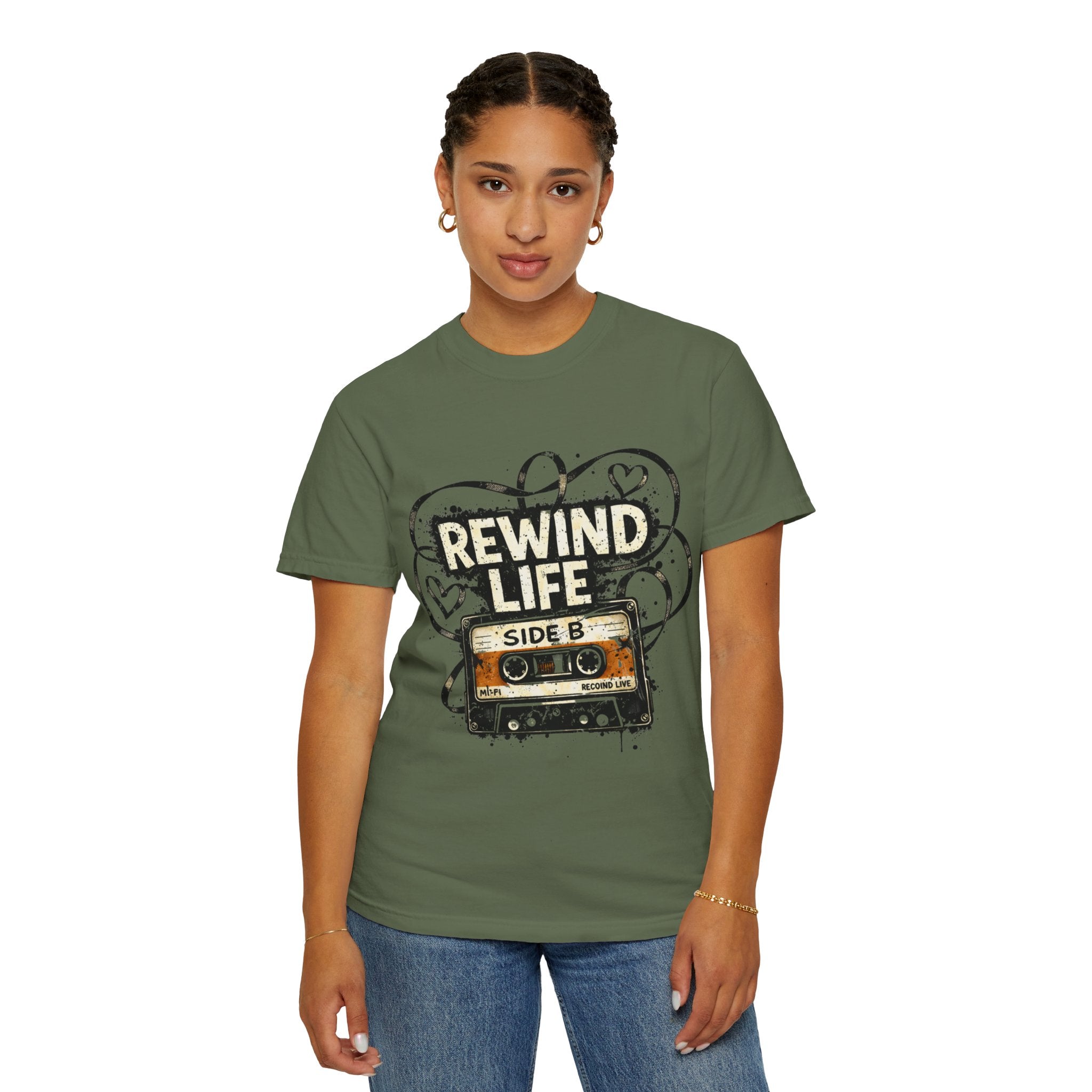 Rewind Life Cassette T-Shirt - Creations by Chris and Carlos