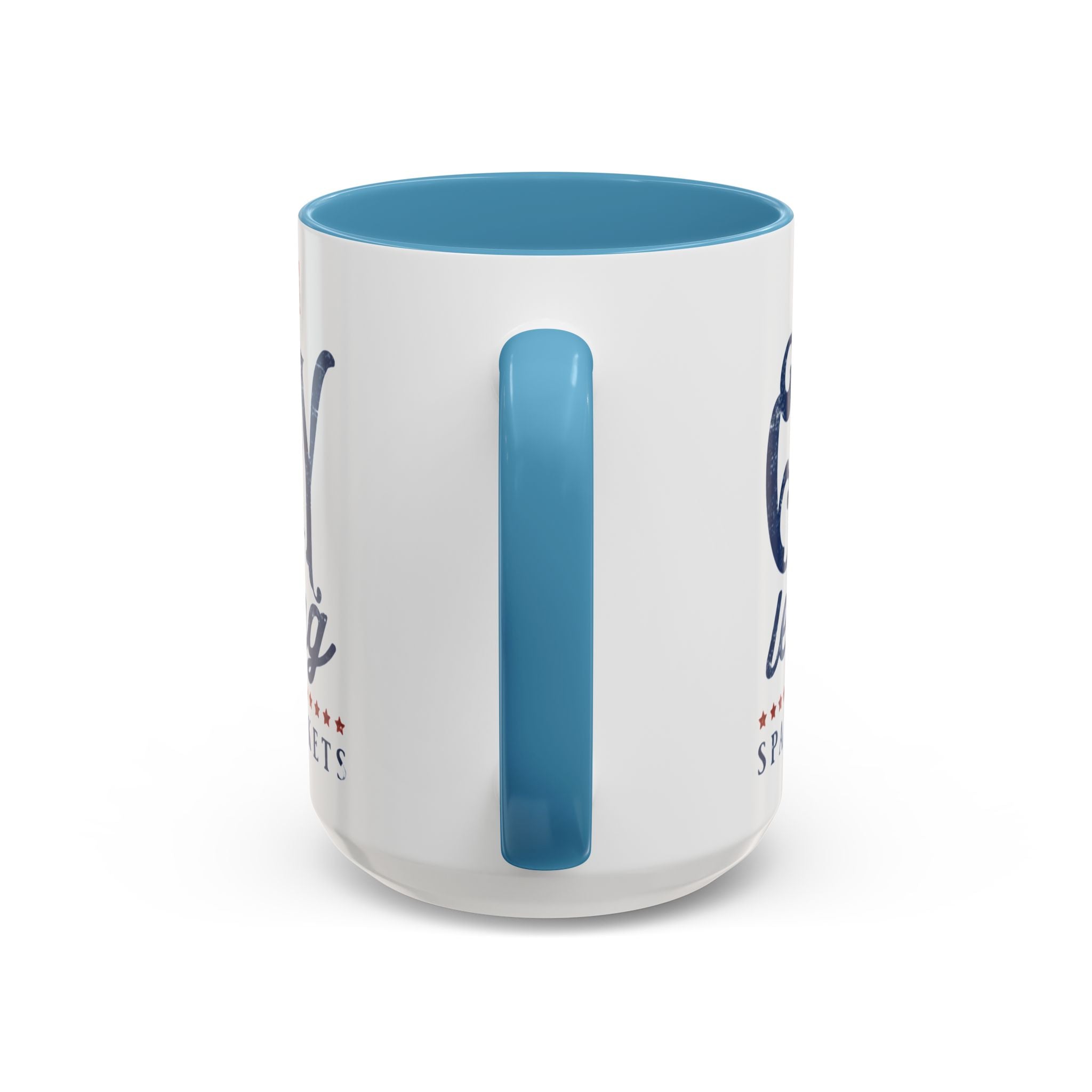 Patriotic 'Land of Glory' Accent Coffee Mug – Vintage 4th of July Americana Design - Creations by Chris and Carlos