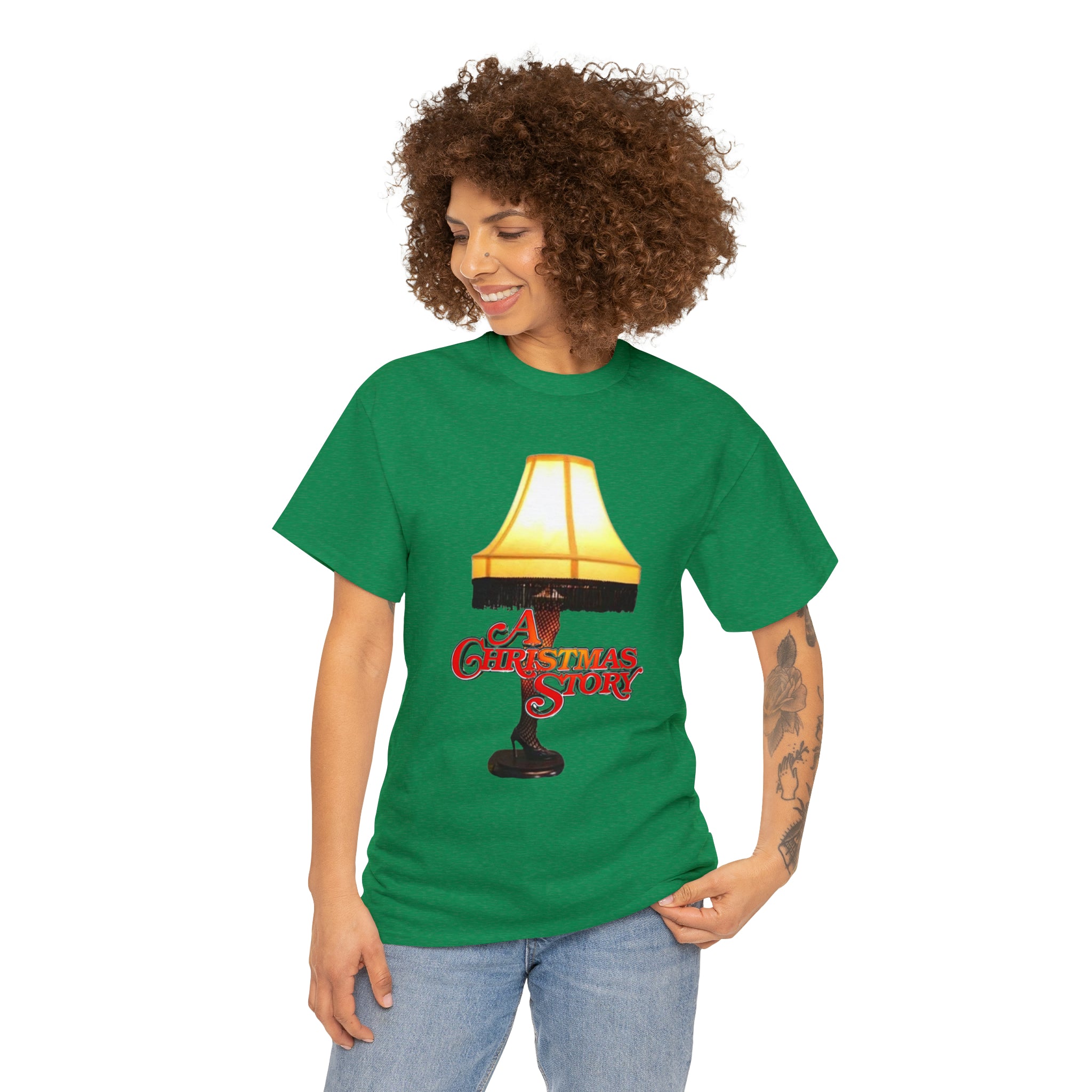 A Christmas Story- Leg Lamp Unisex Heavy Cotton T-Shirt - Creations by Chris and Carlos