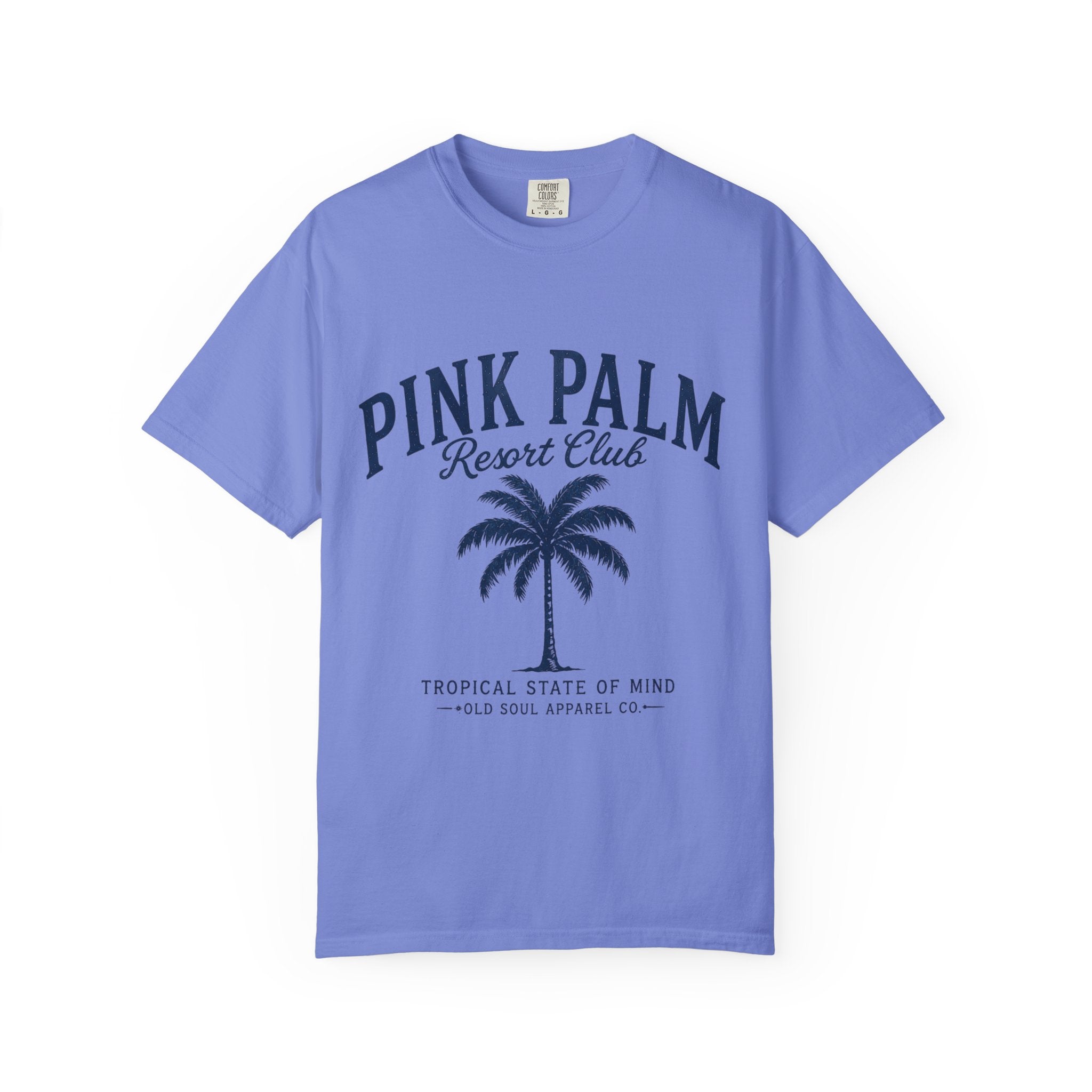 Pink Palm Resort Club T-Shirt — Tropical Palm Graphic Tee - Creations by Chris and Carlos