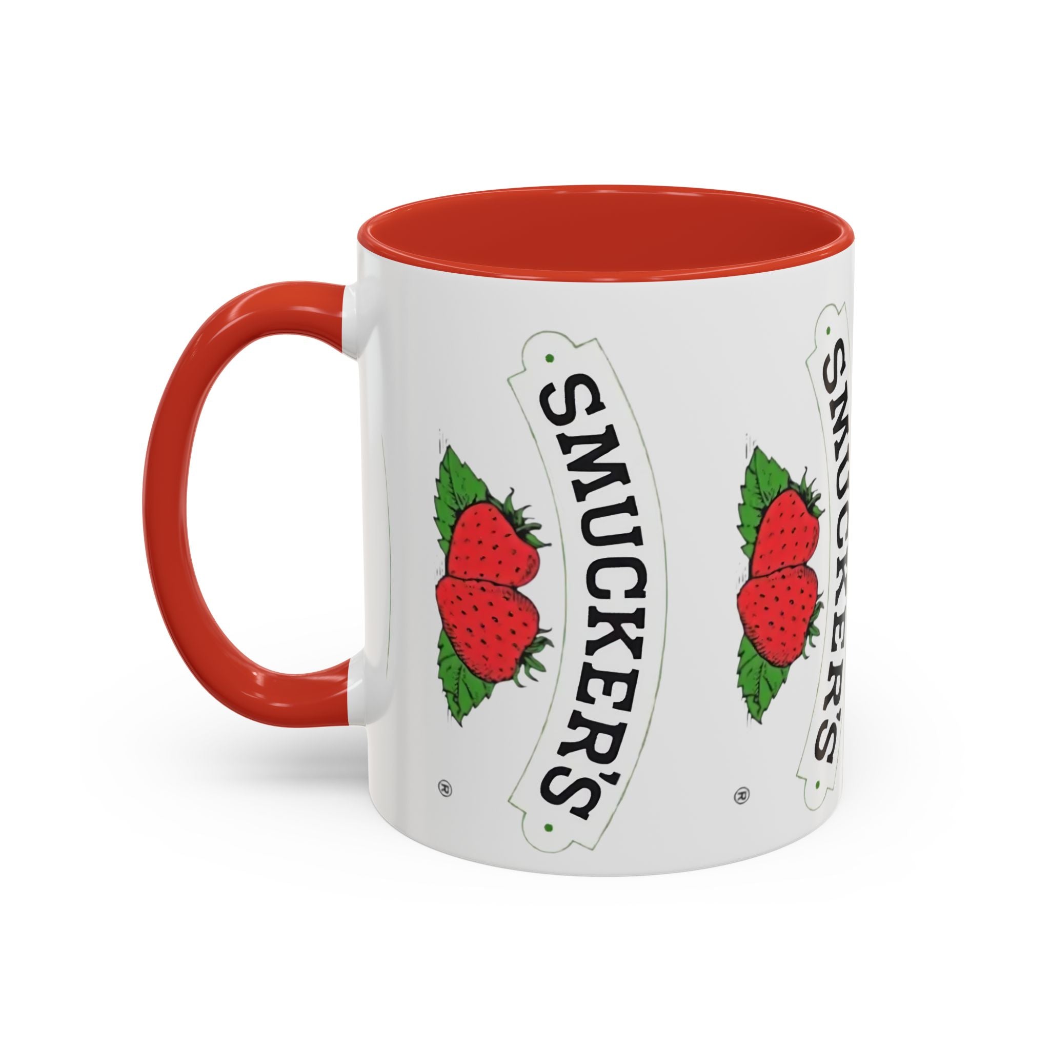 Smucker’s Strawberry Logo Accent Coffee Mug (11/15oz) - Creations by Chris and Carlos