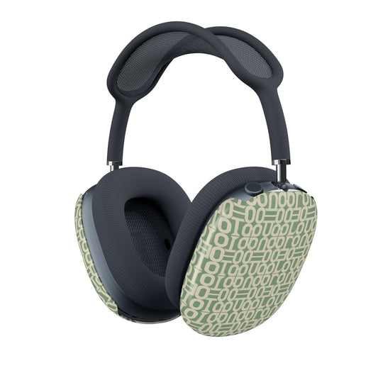 Prism Point Athletic Collection AirPods Max Shell Case — Sage Geo Pattern Ear Pad Covers - Creations by Chris and Carlos
