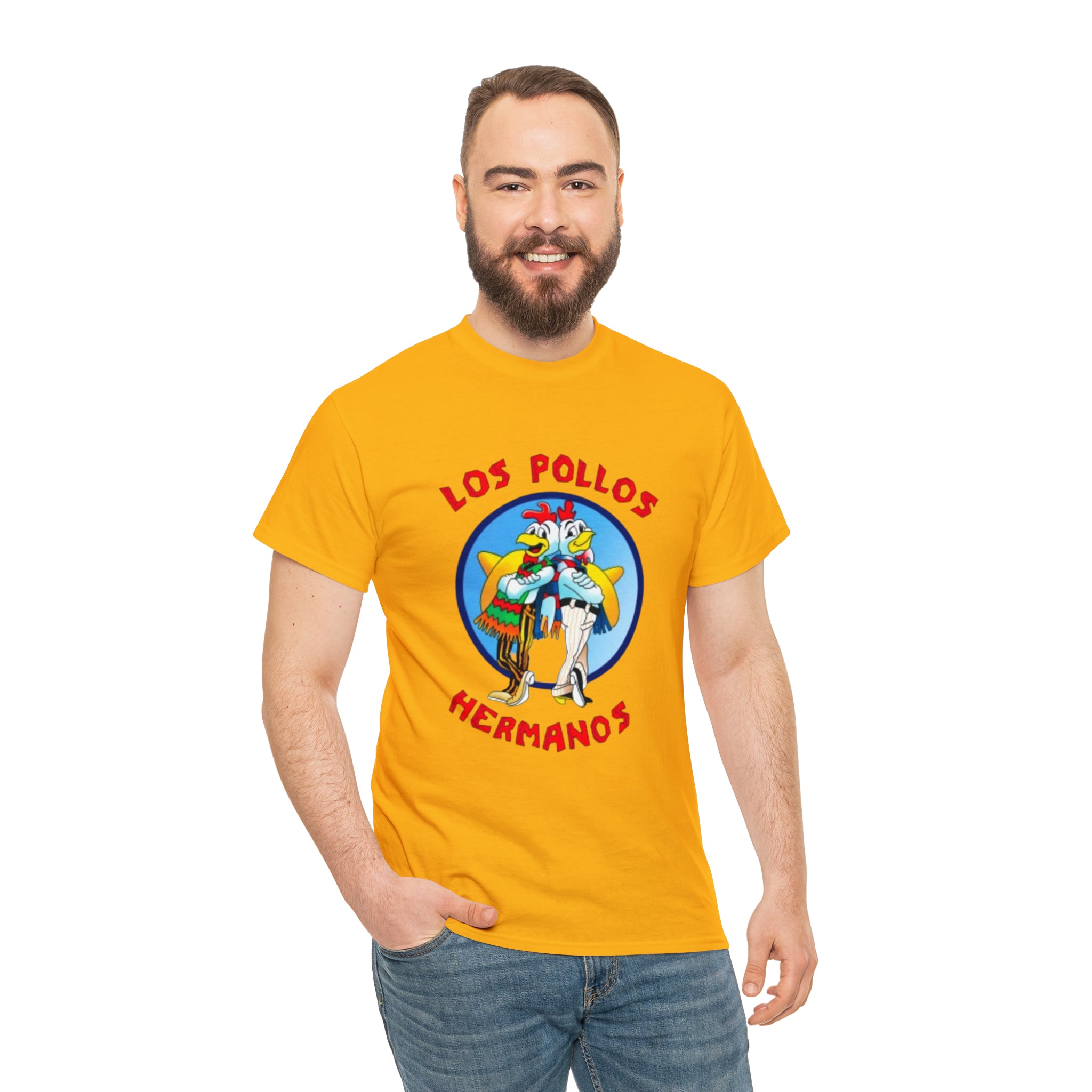 Pollos- Unisex Heavy Cotton T-Shirt - Creations by Chris and Carlos