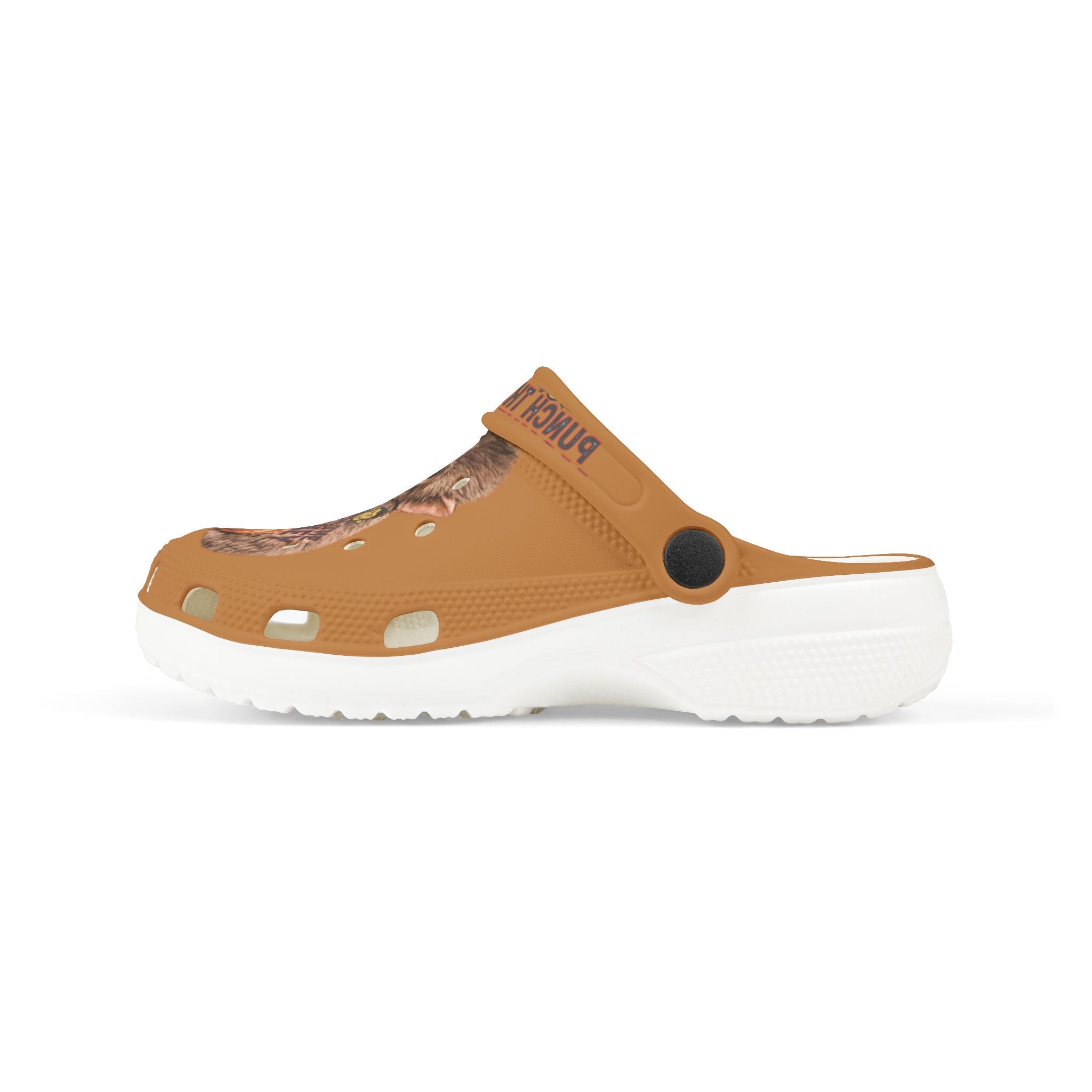 Kids Punch the Monkey Graphic Foam Clogs — "Punch the Monkey" Printed Slip‑On Shoes - Creations by Chris and Carlos