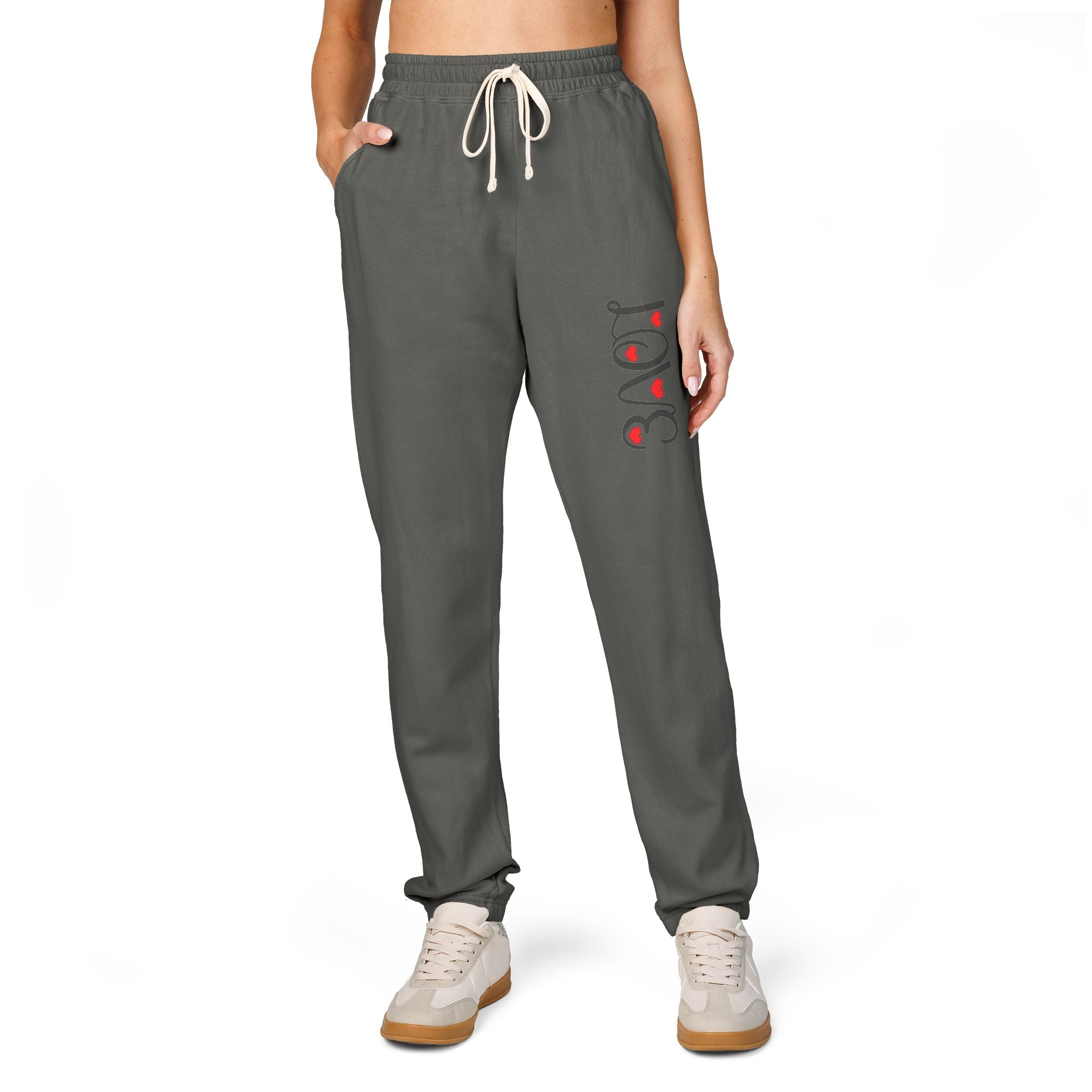 Love Unisex Garment-Dyed Fleece Sweatpants - Creations by Chris and Carlos