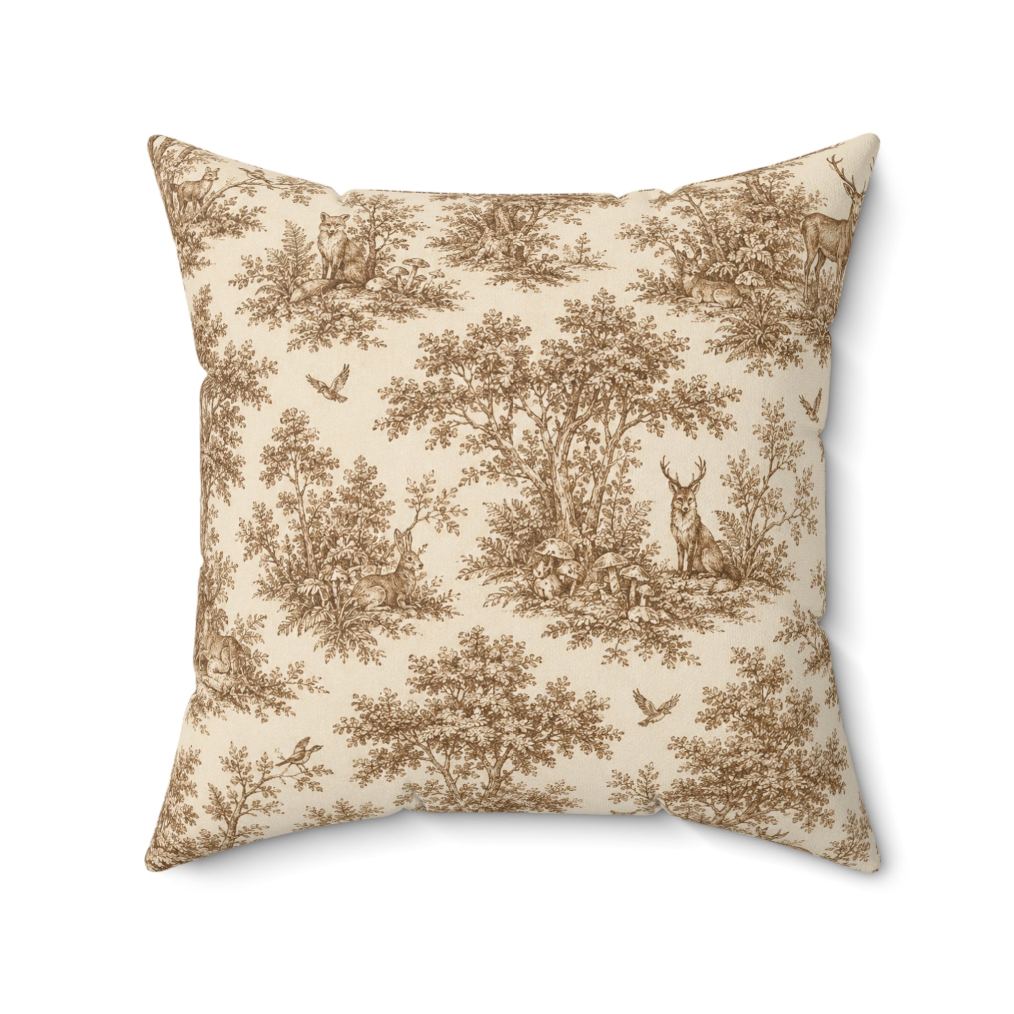 Old Soul Harvest™ Woodland Toile Throw Pillow - Throw Pillow from Old Soul Harvest Woodland Trail