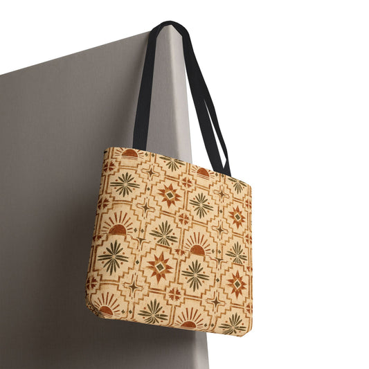 Southwest Geometric Tote Bag – Vintage Desert Pattern All-Over Print - Creations by Chris and Carlos