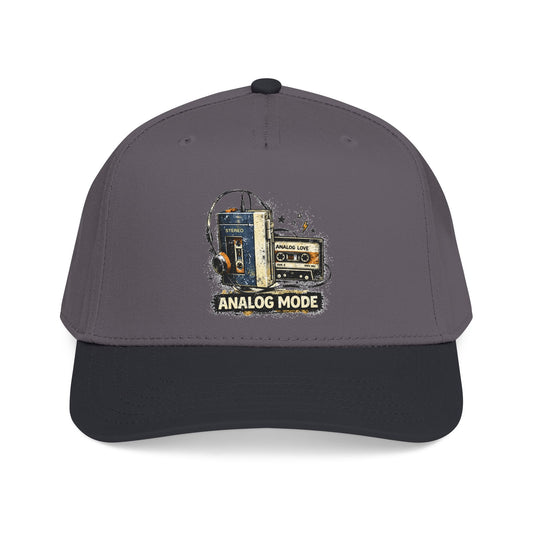 Analog Mode Baseball Cap — Vintage Camera & Tape Retro Hat - Creations by Chris and Carlos