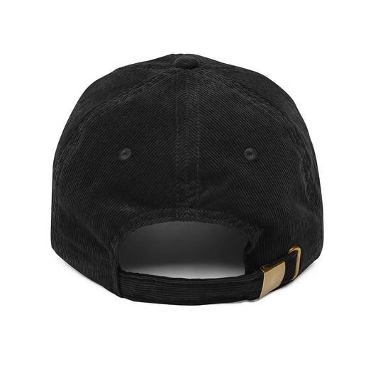 Folgers Coffee Vintage Corduroy Cap — Embroidered Retro Logo Dad Hat - Creations by Chris and Carlos