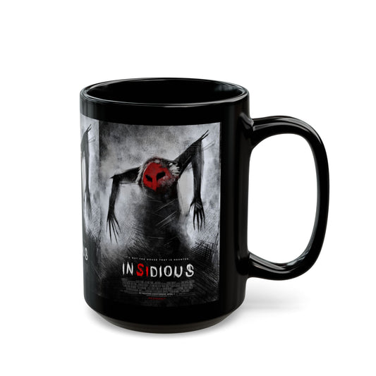 Insidious Horror Movie Black Mug — Red-Faced Spirit Design - Creations by Chris and Carlos