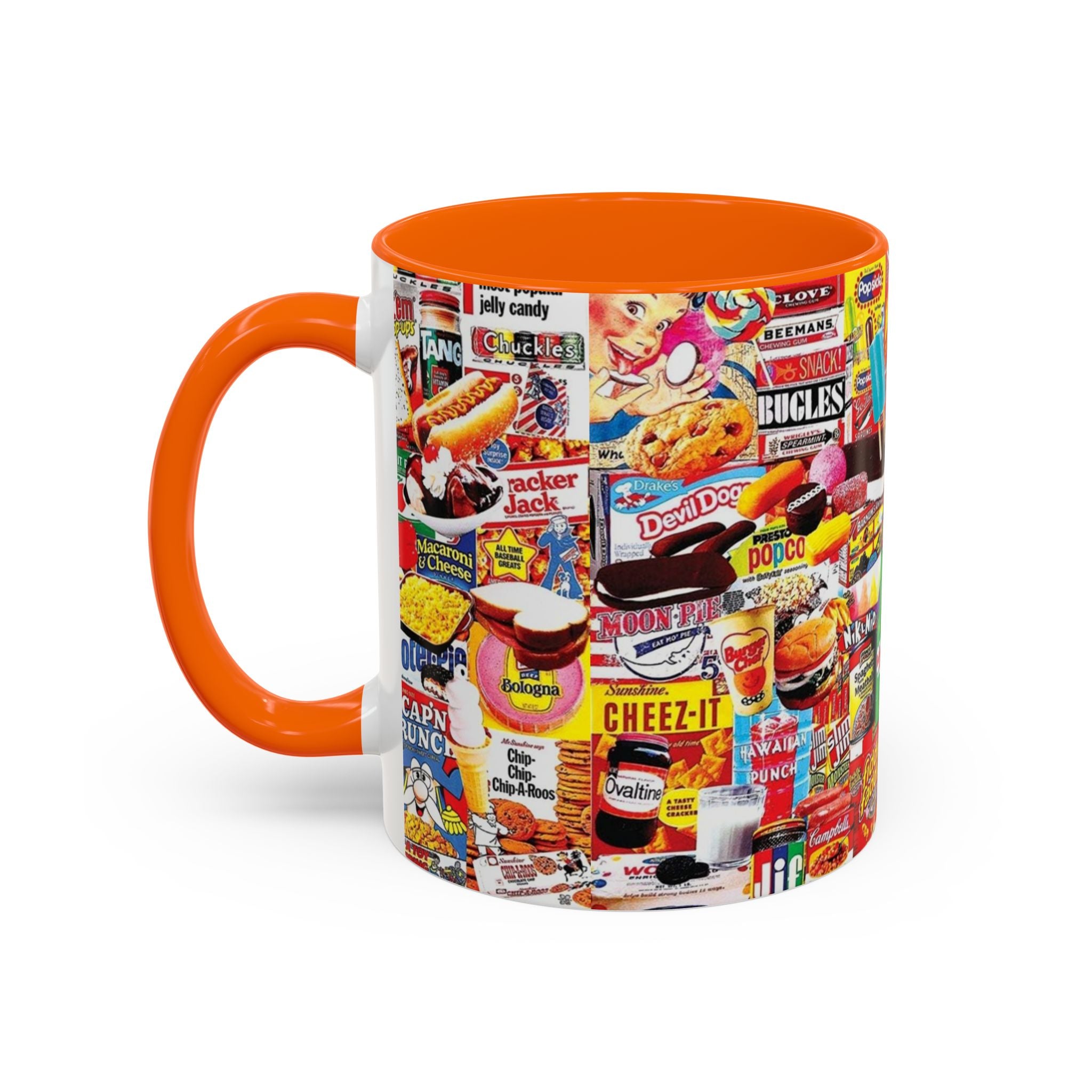 Vintage Snack Packaging Collage Coffee Mug (11/15oz) - Creations by Chris and Carlos