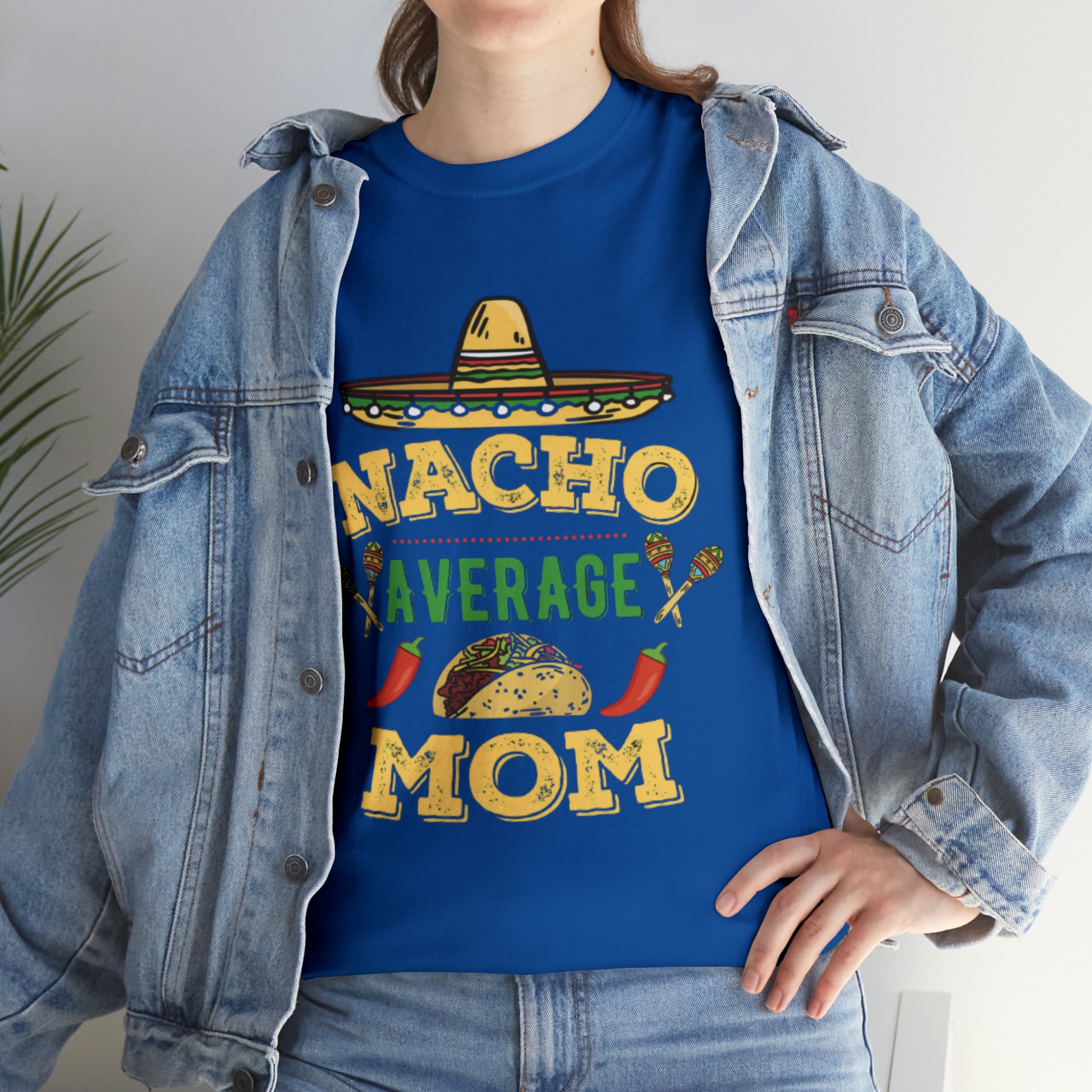 Nacho Average Mom- Unisex Heavy Cotton T-Shirt - Creations by Chris and Carlos