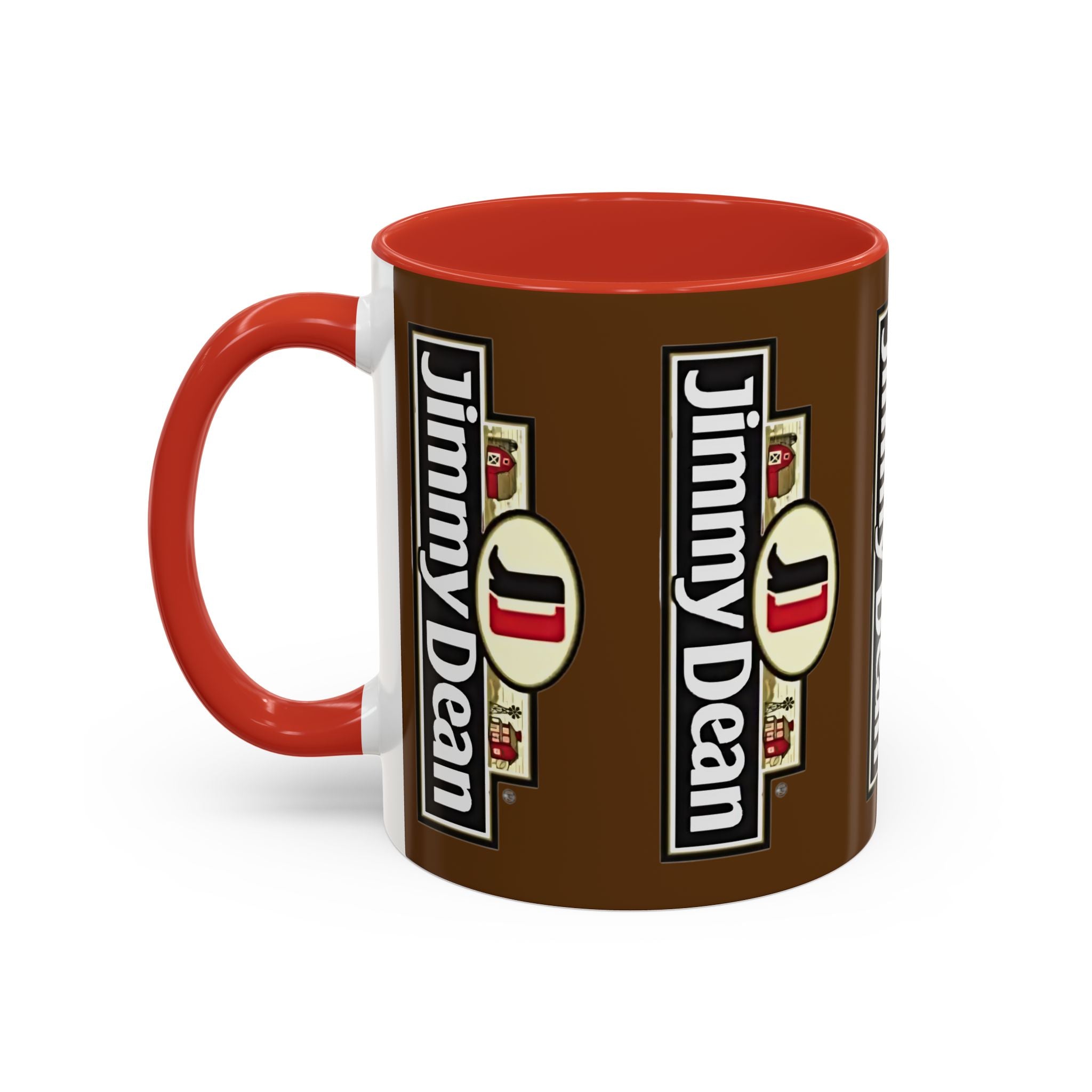 Jimmy Dean Logo Coffee Mug — Retro Breakfast Brand Accent Mug (11/15oz) - Creations by Chris and Carlos