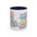 Mind Over Matter Accent Coffee Mug – Pastel Motivational Ceramic Mug (11/15oz)