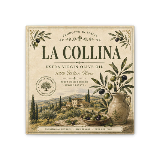 La Collina Olive Oil Canvas Wall Art - Creations by Chris and Carlos