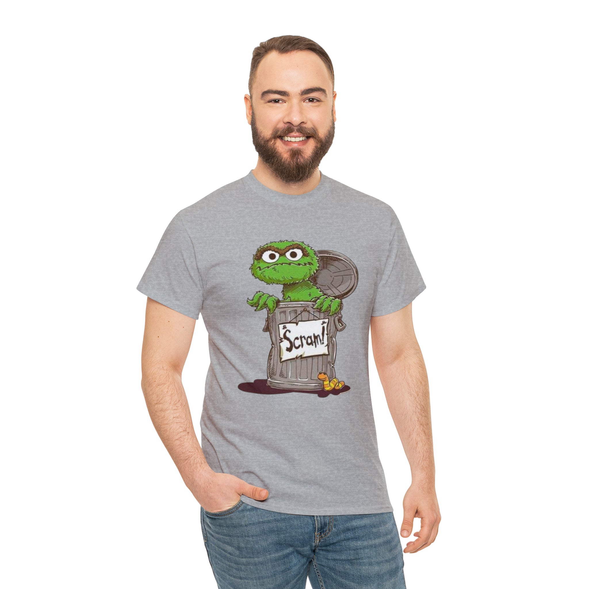 Oscar the Grouch- Unisex Heavy Cotton T-Shirt - Creations by Chris and Carlos