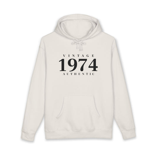 1974 Vintage Hoodie Authentic 1974 Birthday Pullover- Personalize - Creations by Chris and Carlos