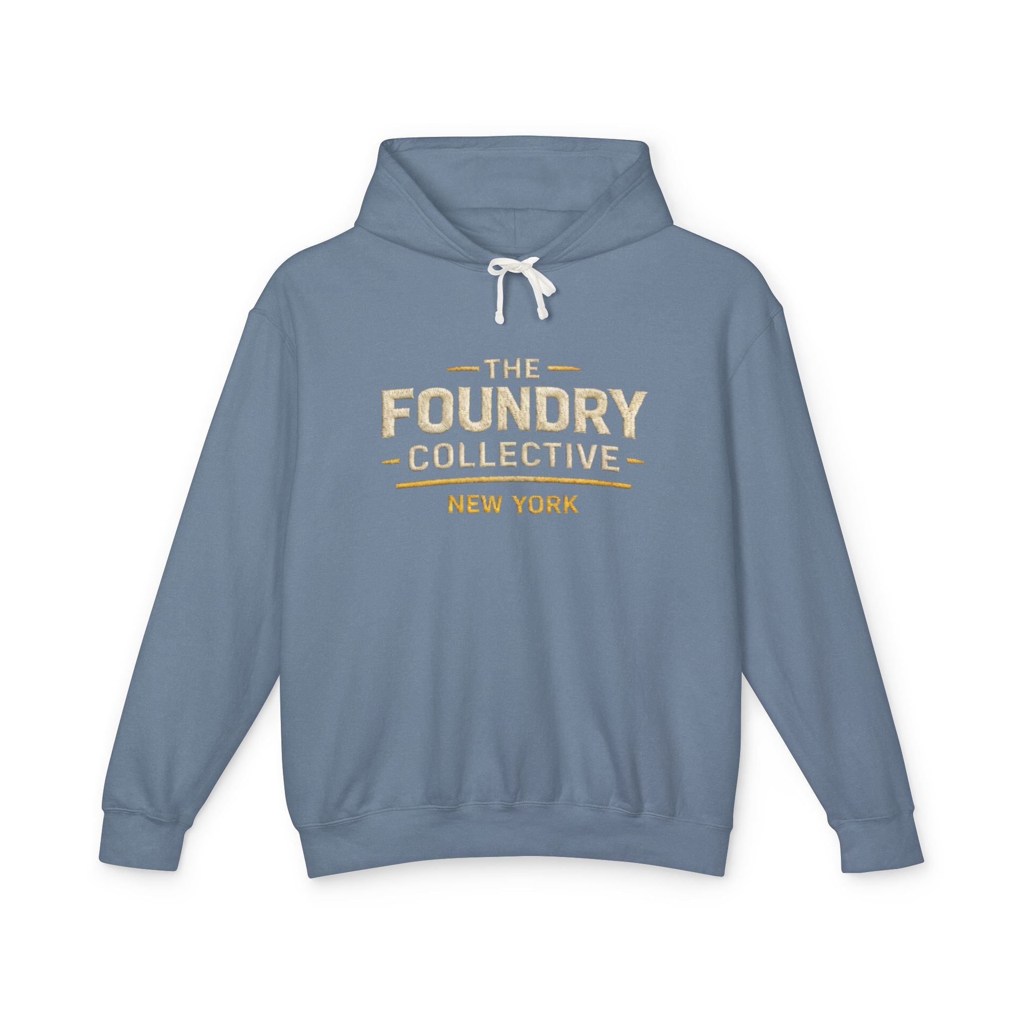 The Foundry Collective New York Hoodie — Lightweight Vintage Logo Sweatshirt - Creations by Chris and Carlos