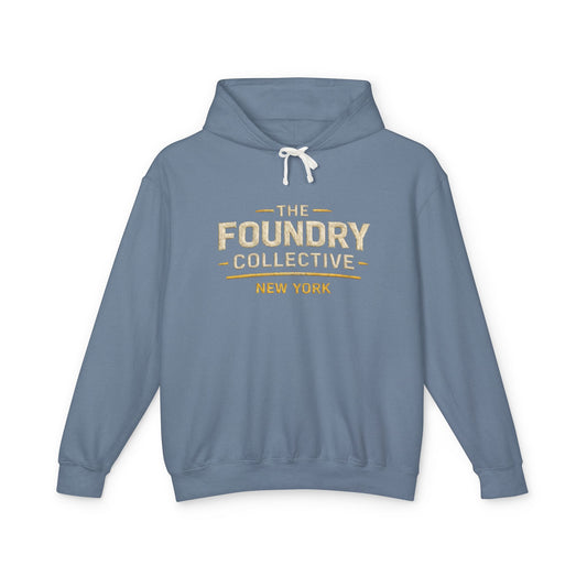 The Foundry Collective New York Hoodie — Lightweight Vintage Logo Sweatshirt - Creations by Chris and Carlos