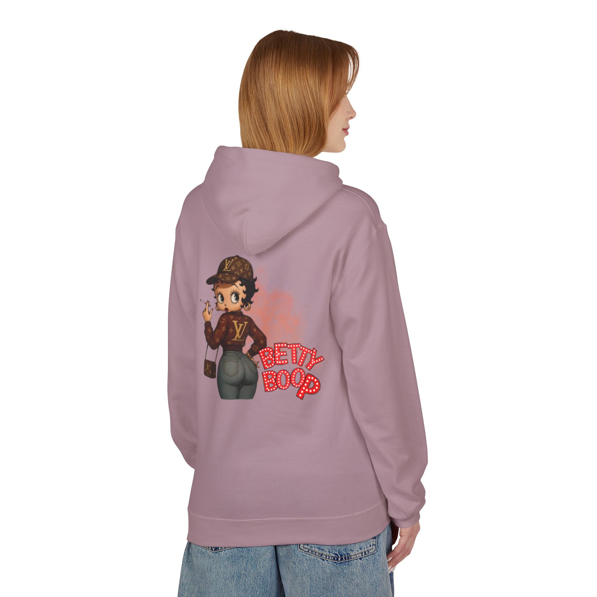 Betty Boop Designer Logo Hoodie — Retro Cartoon Graphic Pullover - Creations by Chris and Carlos