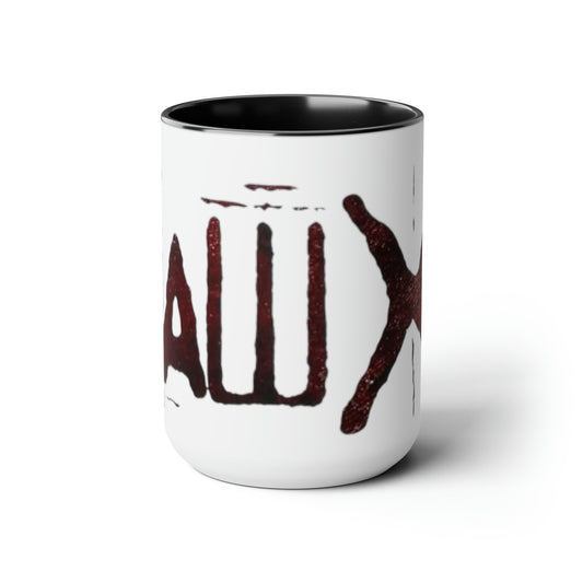 Saw X Movie-  Two-Tone Coffee Mugs, 15oz - Creations by Chris and Carlos
