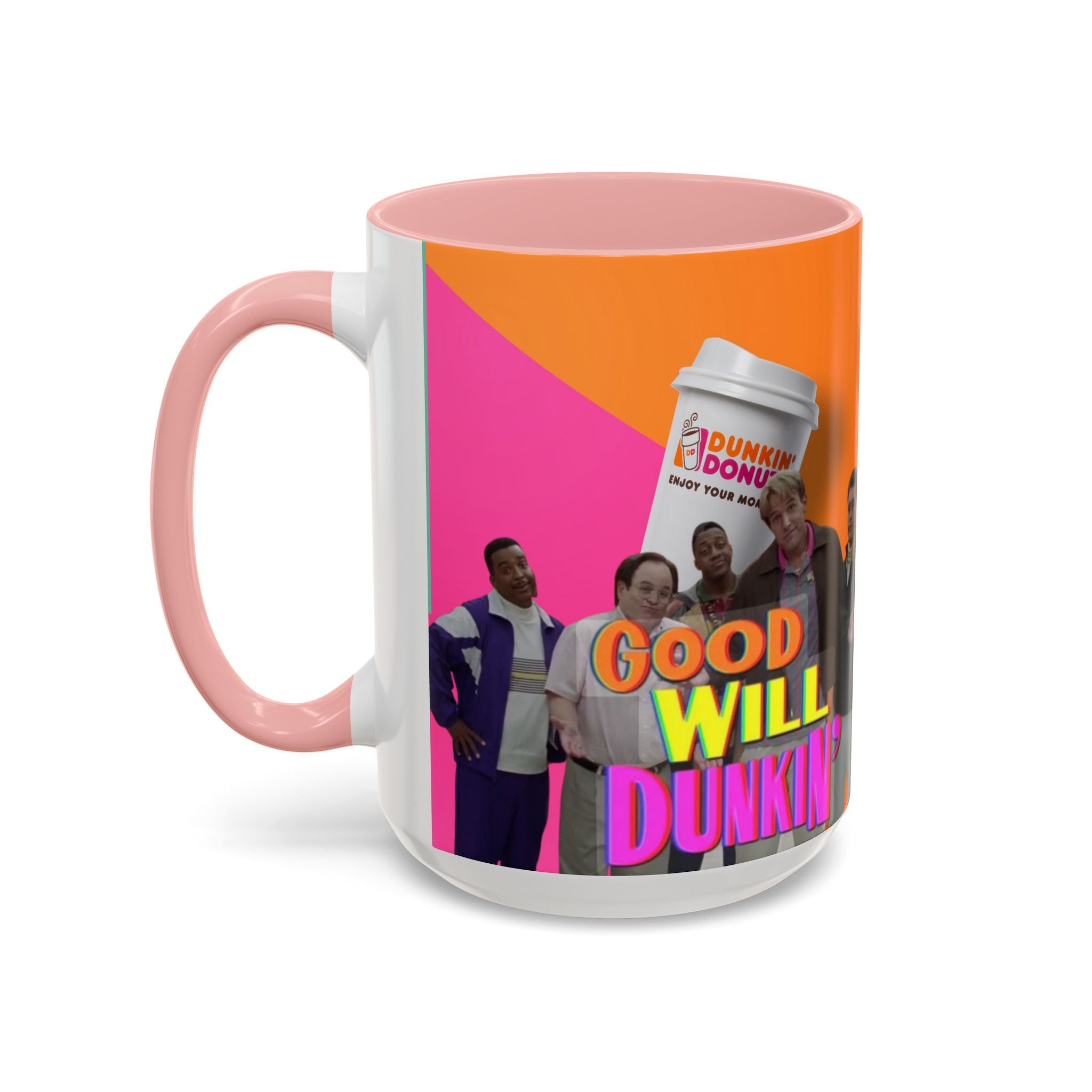 Good Will Dunkin’ Accent Coffee Mug — Funny Pop Culture Quote Coffee Cup (11/15oz) - Creations by Chris and Carlos