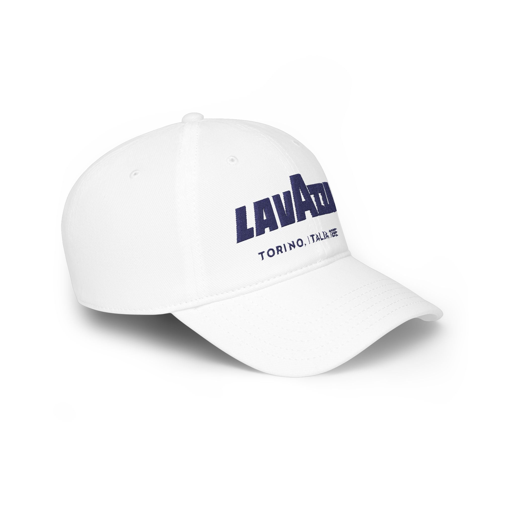 Lavazza Torino 1895 Red Low Profile Baseball Cap — Embroidered Coffee Brand Hat - Creations by Chris and Carlos
