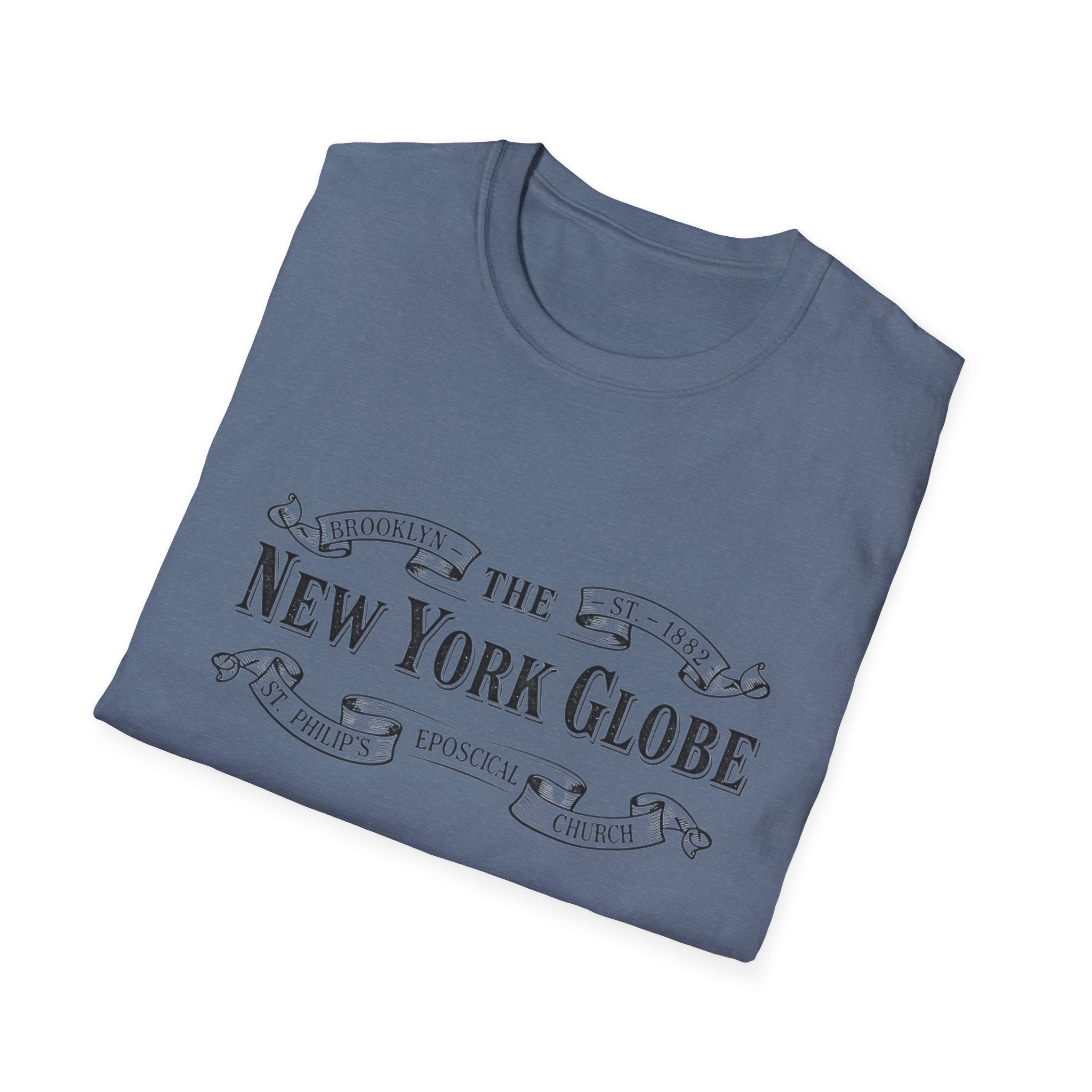 New York Globe Vintage Logo T-Shirt Guilded Age Inspired - Creations by Chris and Carlos