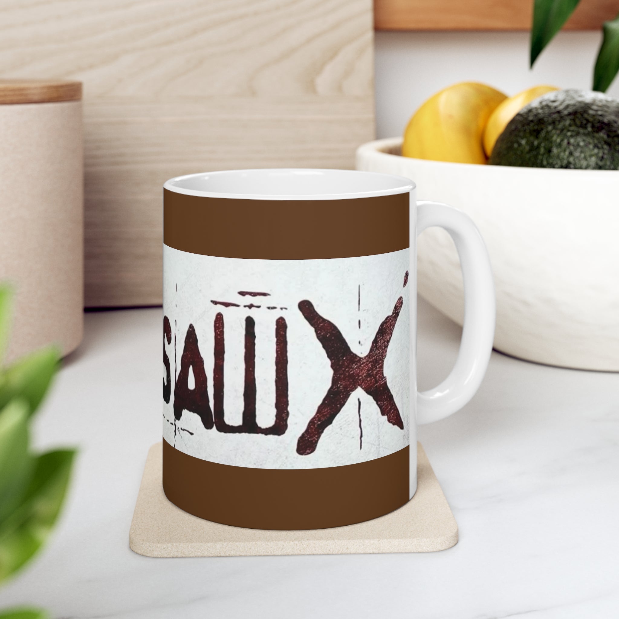 Saw X Movie-  White Ceramic Mug - Creations by Chris and Carlos