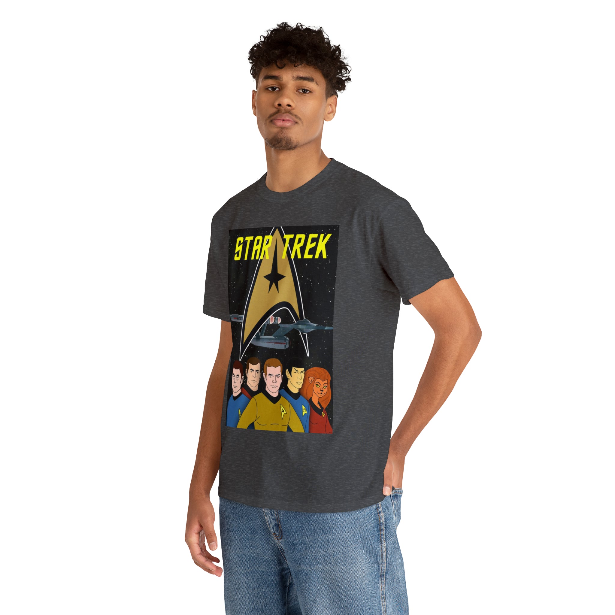Star Trek Cartoon- Unisex Heavy Cotton T-Shirt - Creations by Chris and Carlos