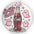 Spiffy Season Cola Bottle Pillow — Cute Pink Ghosts Decorative Throw Pillow