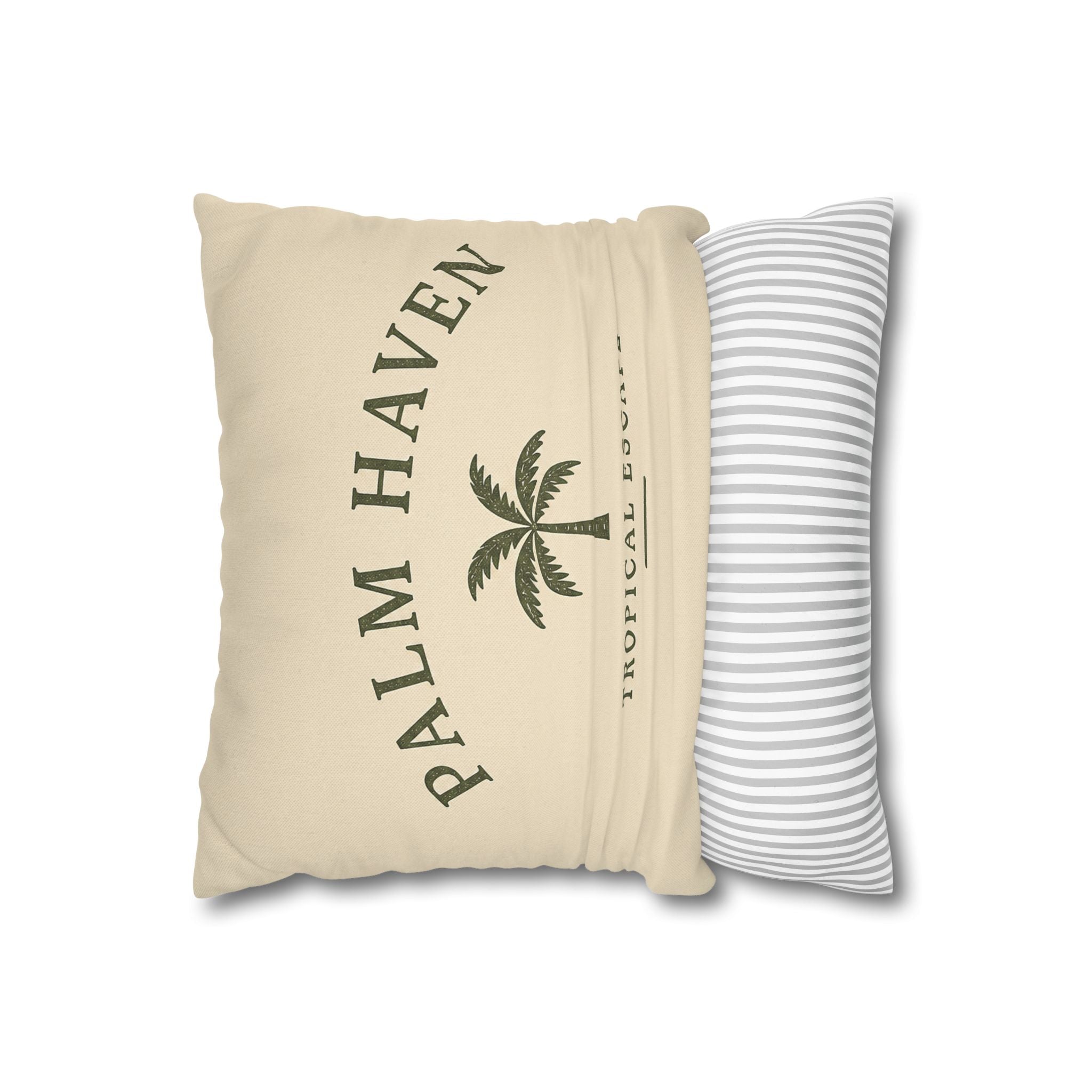 Palm Haven Tropical Escape Decorative Pillow Cover - Creations by Chris and Carlos