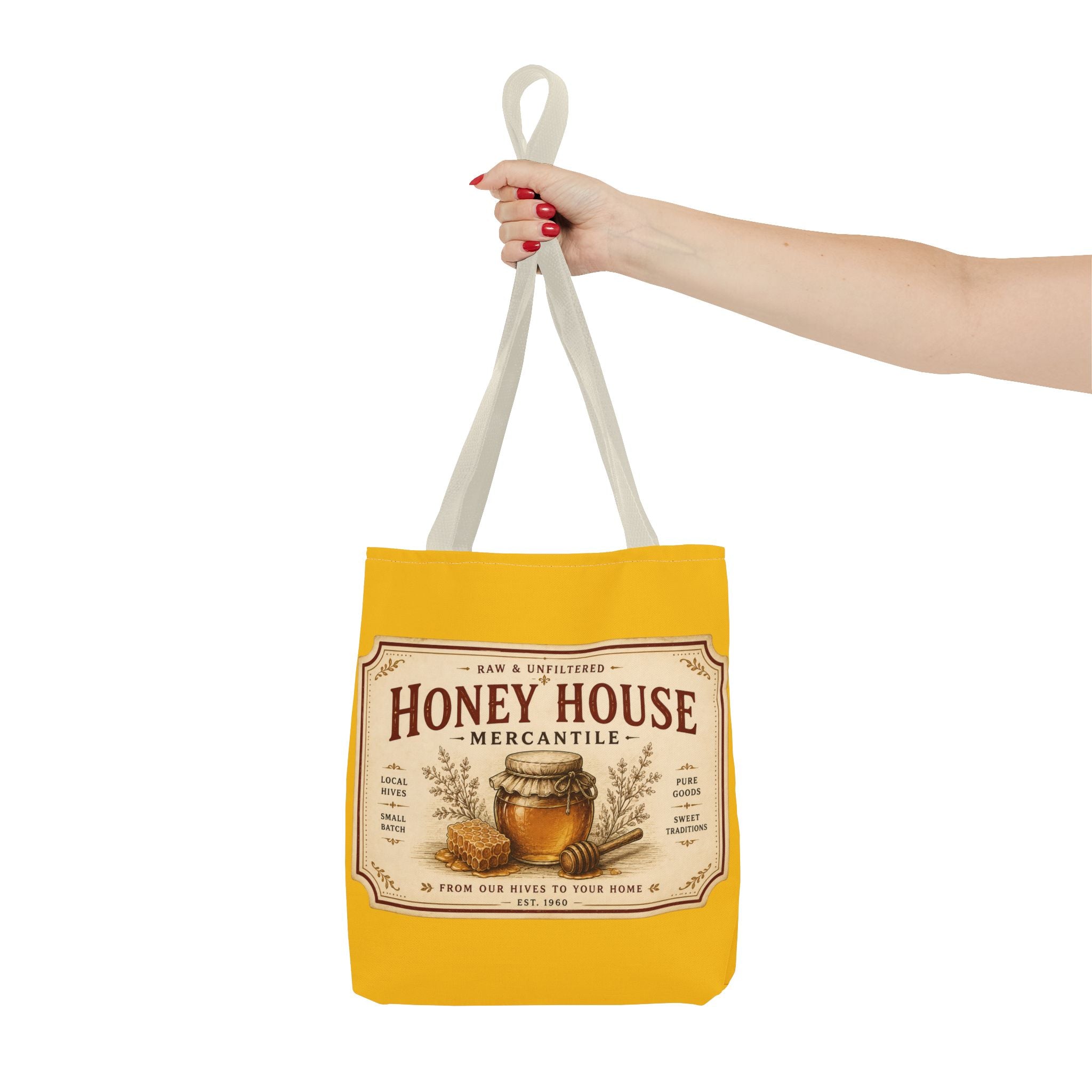 Tote Bag — Honey House Vintage Honey Label Design - Creations by Chris and Carlos