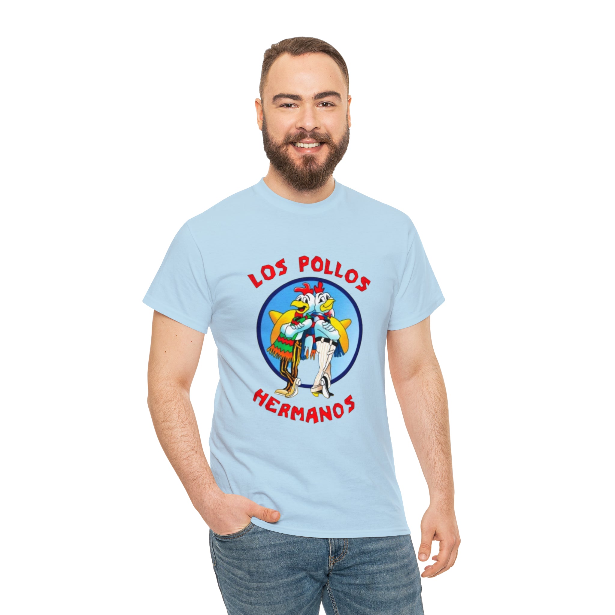 Pollos- Unisex Heavy Cotton T-Shirt - Creations by Chris and Carlos