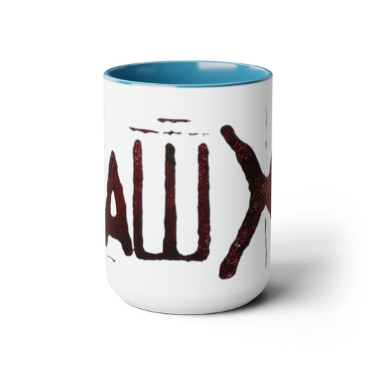 Saw X Movie-  Two-Tone Coffee Mugs, 15oz - Creations by Chris and Carlos