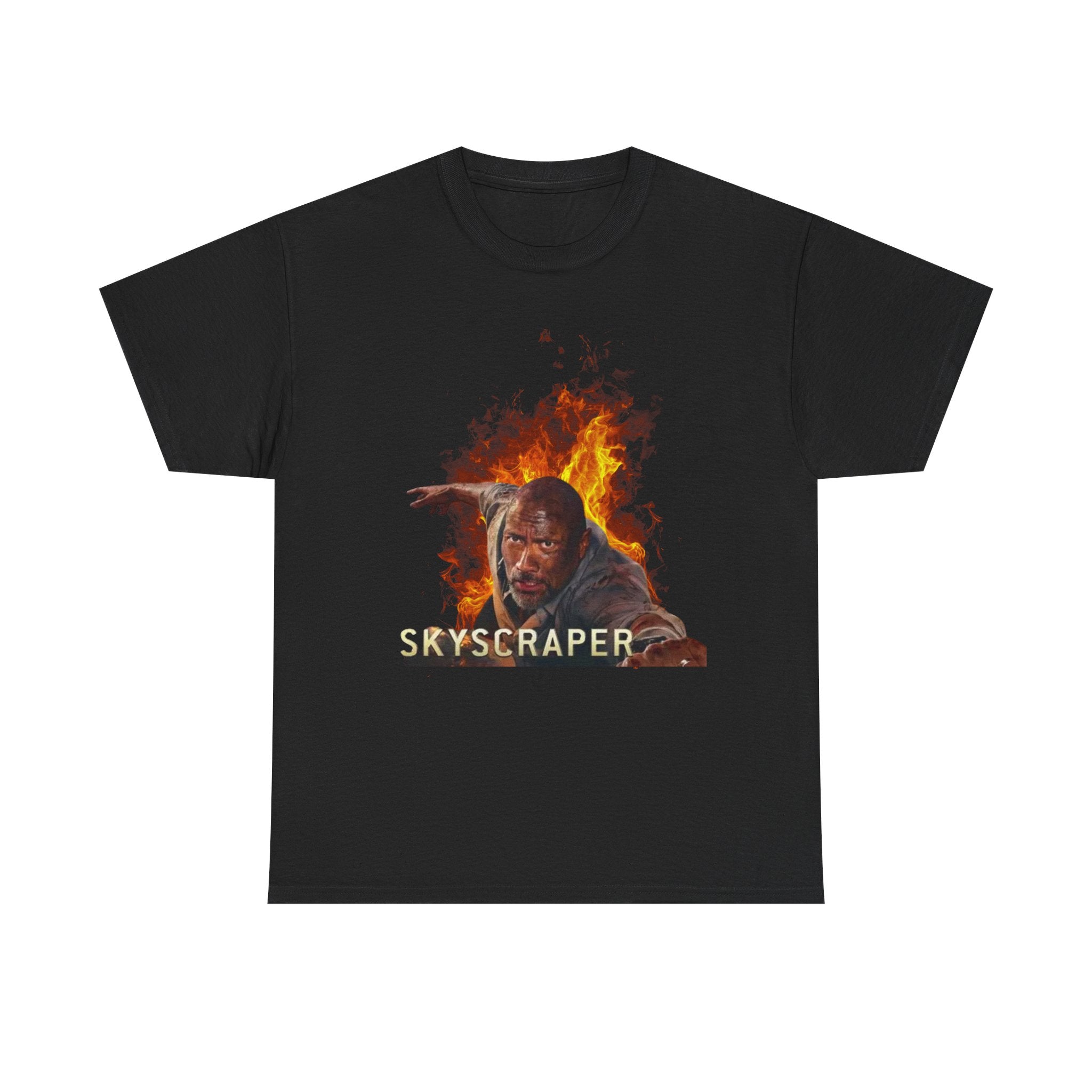 Skyscraper Rescue Tee — Action Movie Inspired Graphic T‑Shirt - Creations by Chris and Carlos