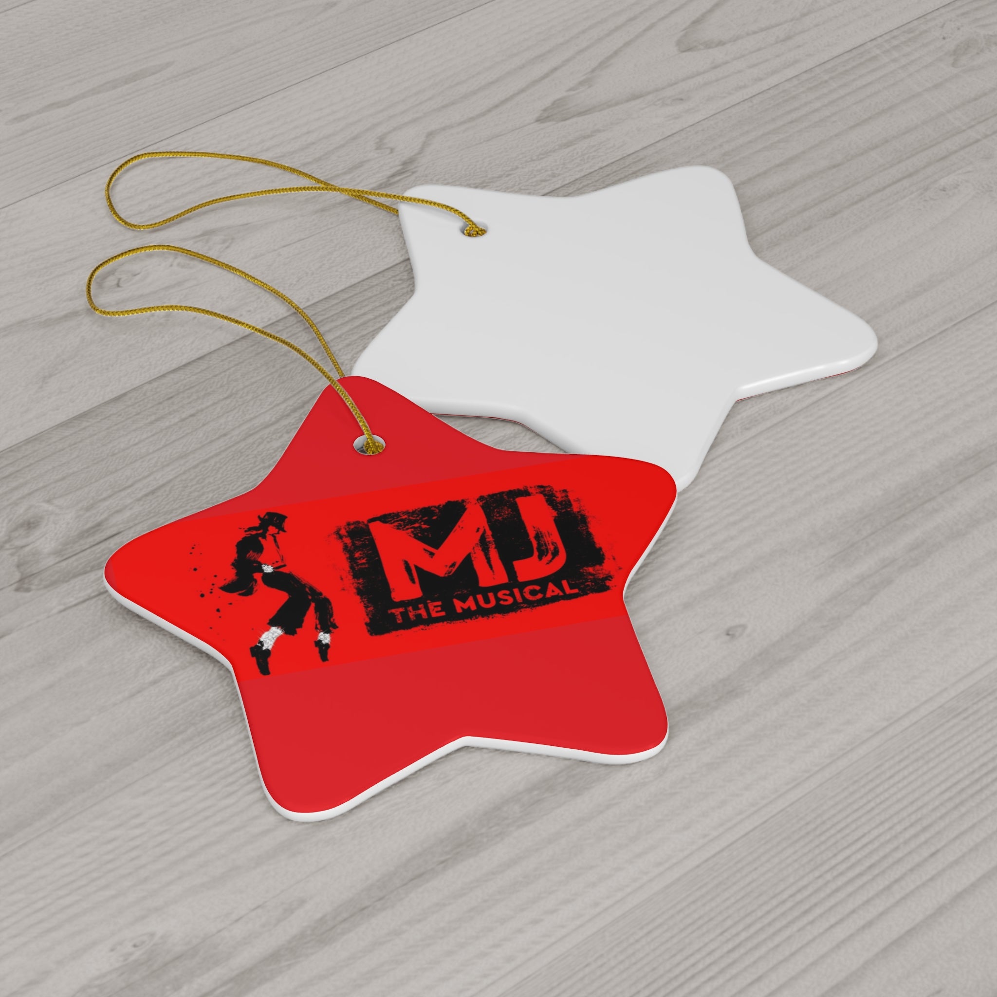 MJ The Musical- Ceramic Ornament, 4 Shapes - Creations by Chris and Carlos