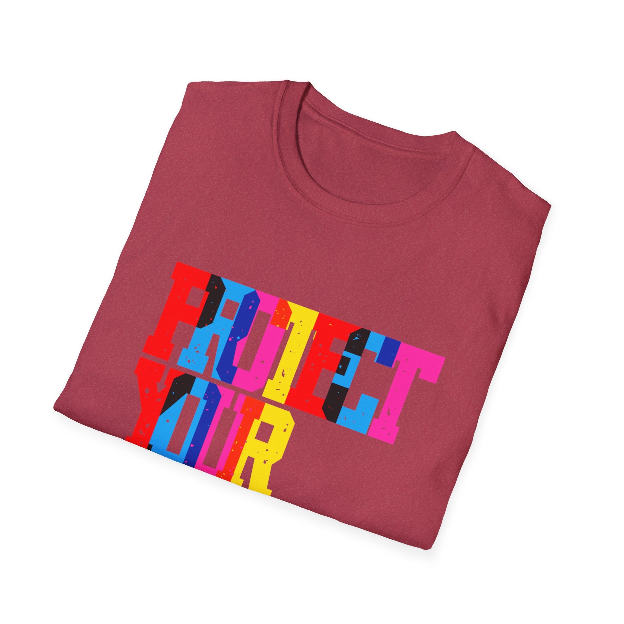 T-Shirt — Colorblock "Protect Your Peace" Graphic Tee - Creations by Chris and Carlos