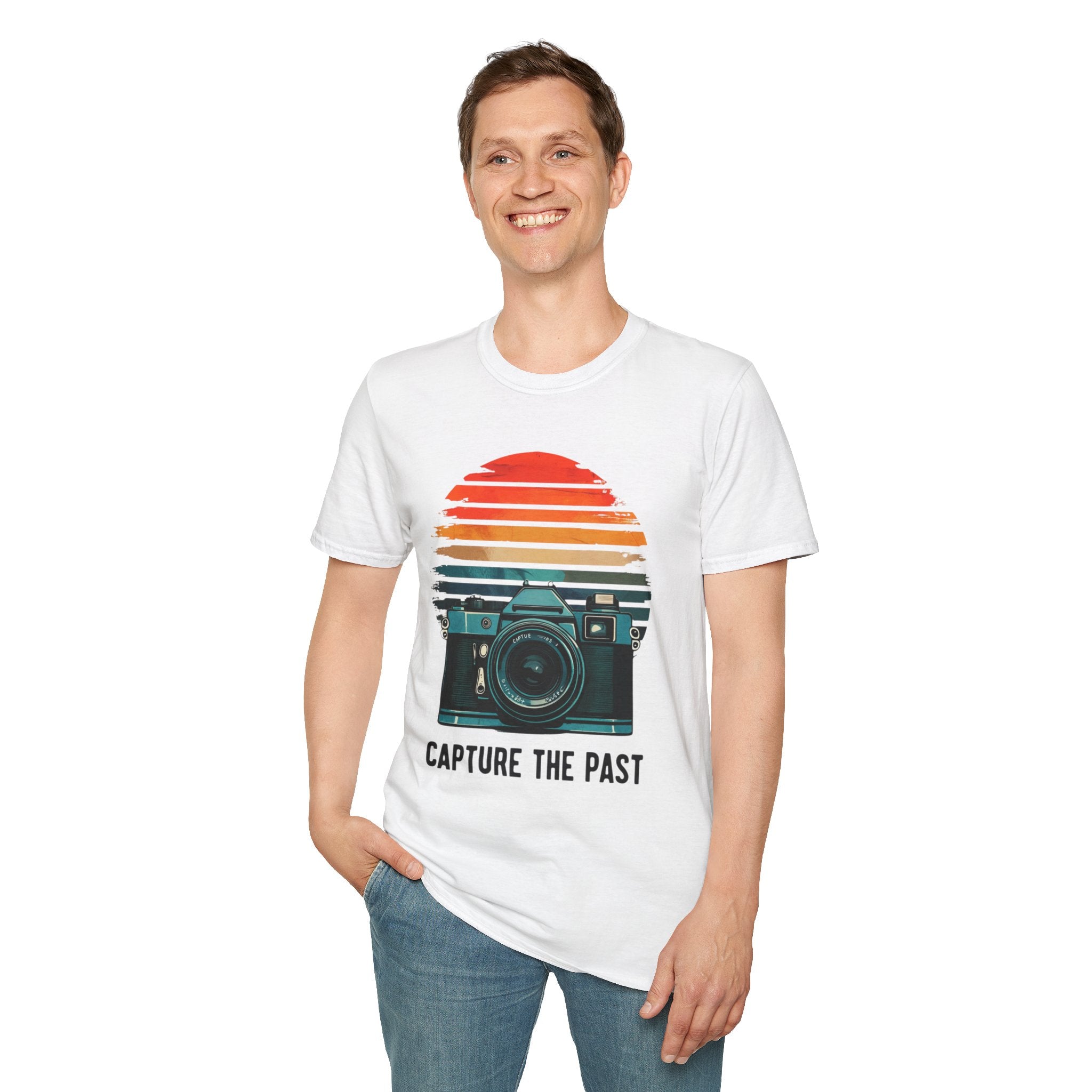 Capture The Past Camera T-Shirt — Vintage Retro Photography Tee - Creations by Chris and Carlos