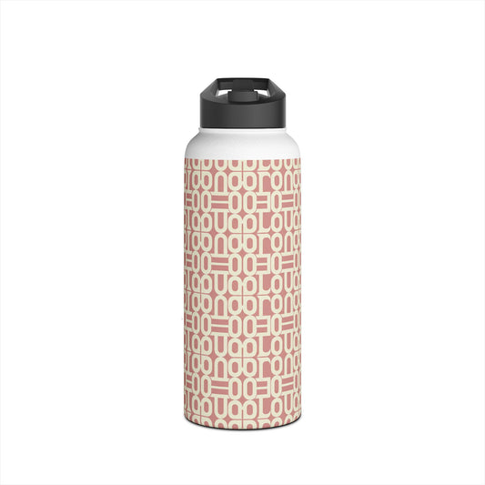 Copy of Prism Point Athletic Collection Geometric Blush Link Stainless Steel Water Bottle - Creations by Chris and Carlos