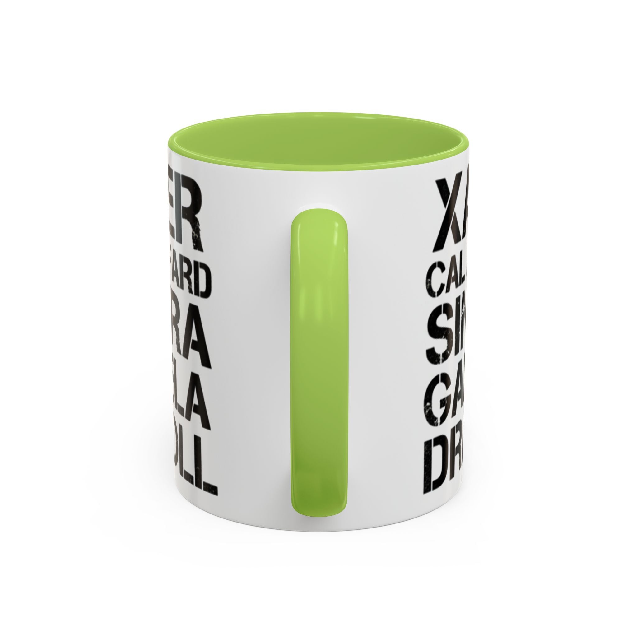 Paradise TV Show Typography Names Accent Coffee Mug — Bold Black Name List Design (11/15oz) - Creations by Chris and Carlos
