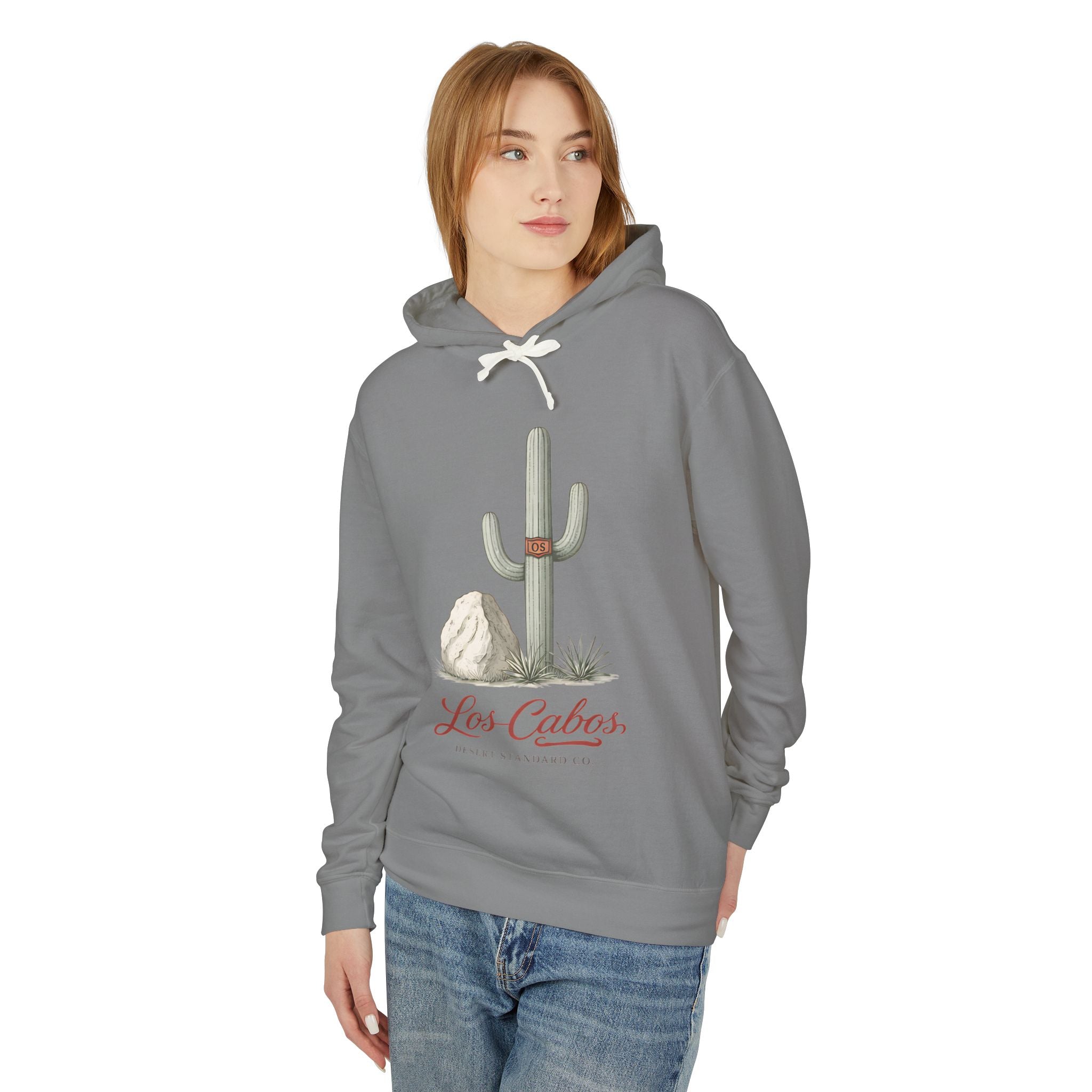 Los Cabos Cactus Hoodie — Lightweight Desert Travel Sweatshirt - Creations by Chris and Carlos