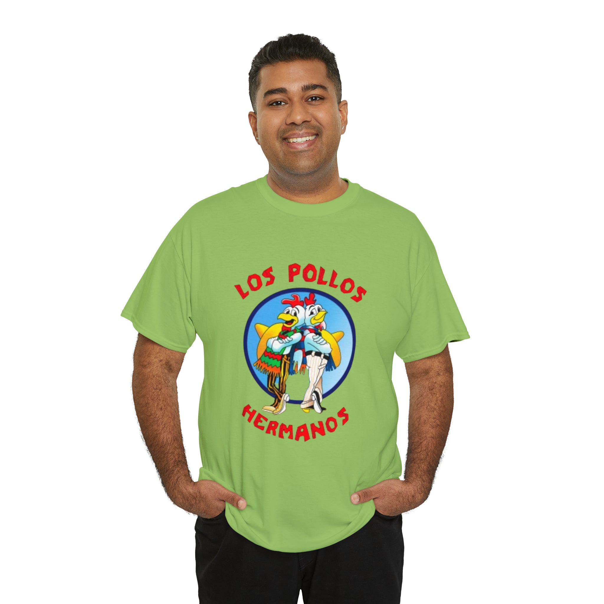 Pollos- Unisex Heavy Cotton T-Shirt - Creations by Chris and Carlos