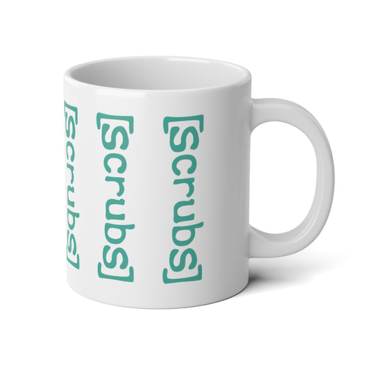 Scrubs Vertical Logo Jumbo Mug — 20oz Medical Coffee Cup for Nurses & Healthcare Workers - Creations by Chris and Carlos