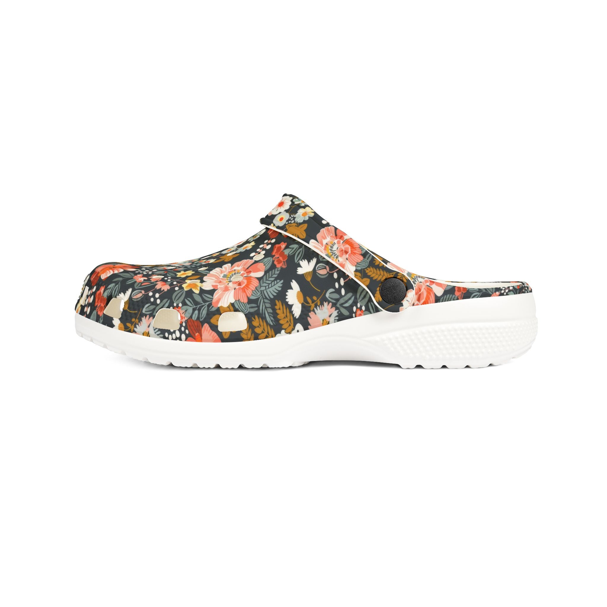 Floral Garden EVA Clogs — Lightweight Waterproof Slip-On Shoes - Creations by Chris and Carlos