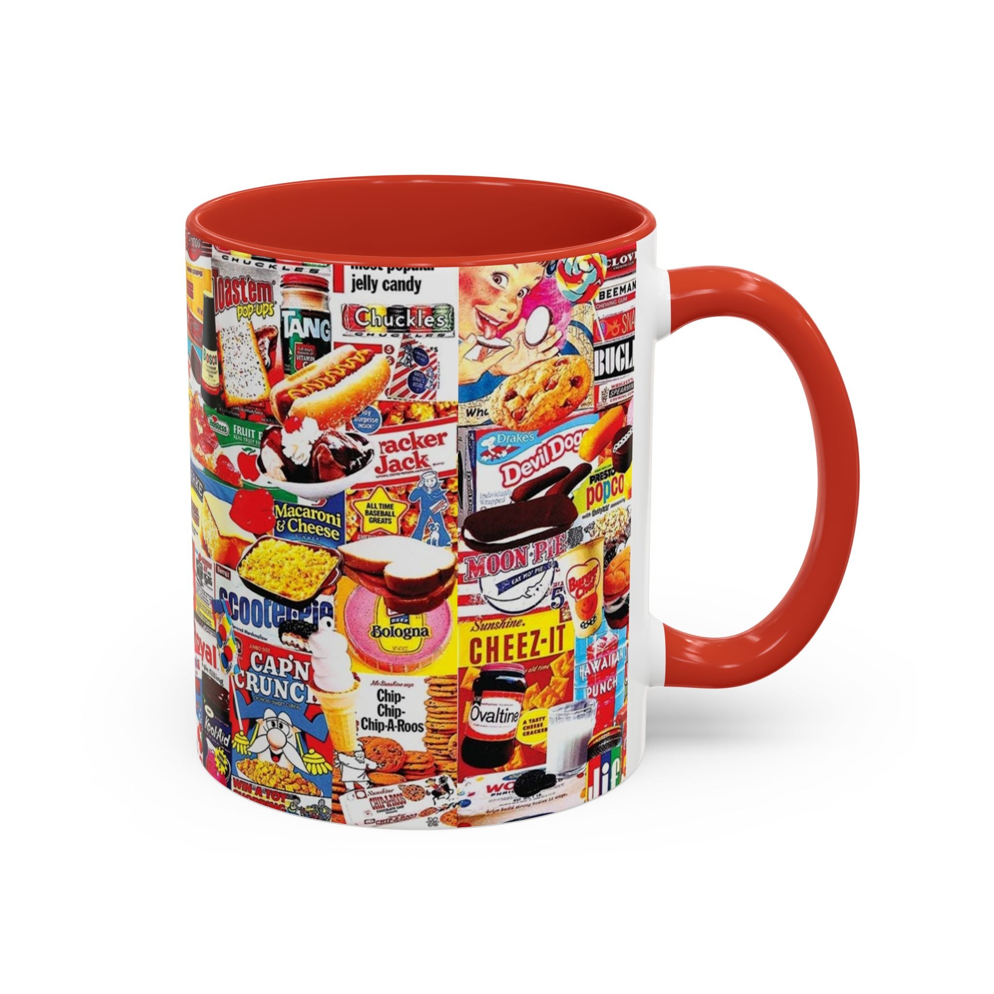 Vintage Snack Packaging Collage Coffee Mug (11/15oz) - Creations by Chris and Carlos