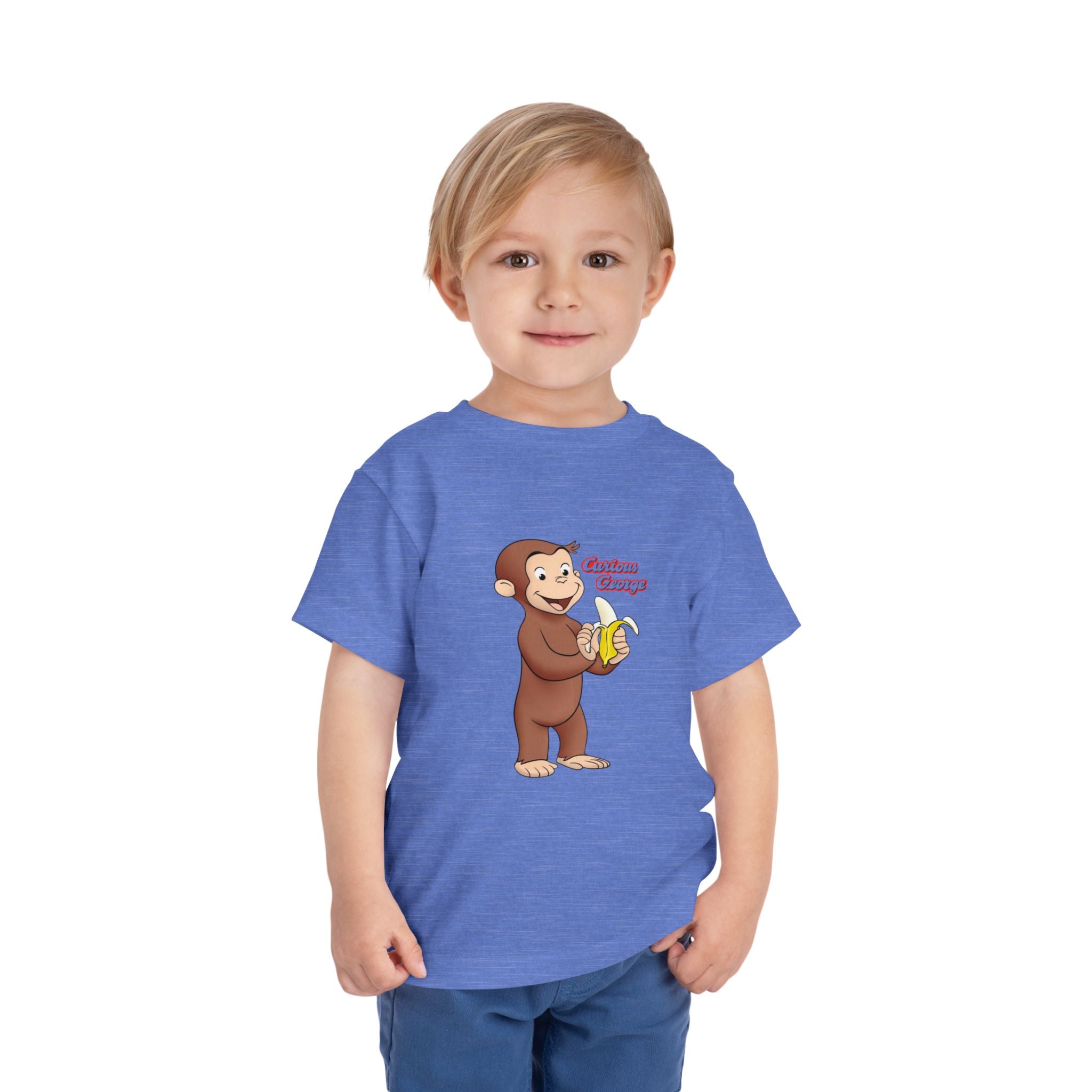 Curious Monkey Toddler Tee – Cute Banana Cartoon Shirt - Creations by Chris and Carlos