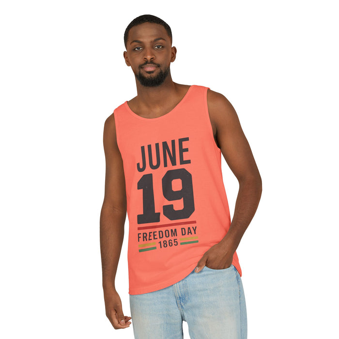 Juneteenth Tank Top — "June 19 1865 Freedom Day" Graphic Tank